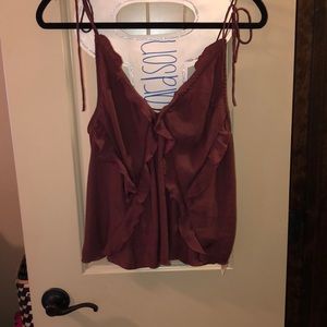 Free People Maroon “Could Be Cami”